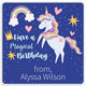 Magical Unicorn Square Gift Stickers Image 2 of 2